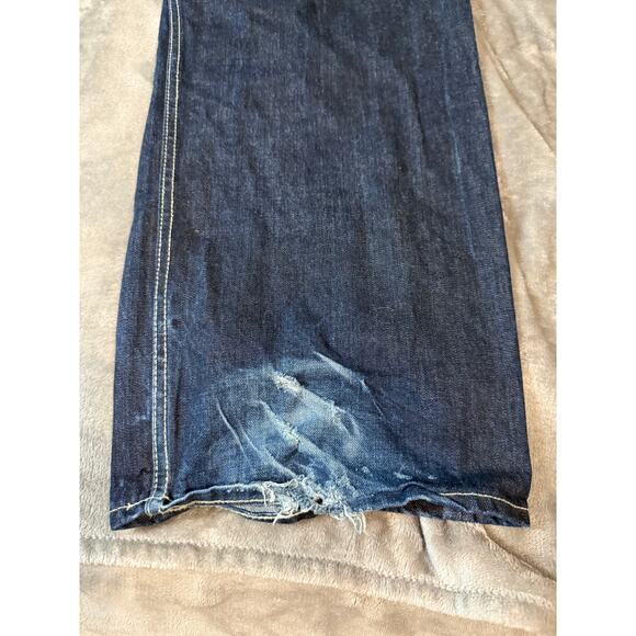 G-Star‎ Originals Raw Denim BB Wide Pants Unisex Dark Wash Size 34W x 34L Y2K - Picture 9 of 13